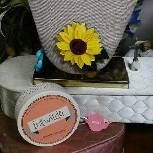 Erstwilder Bright Yellow Sunflower Brooch with Original Box